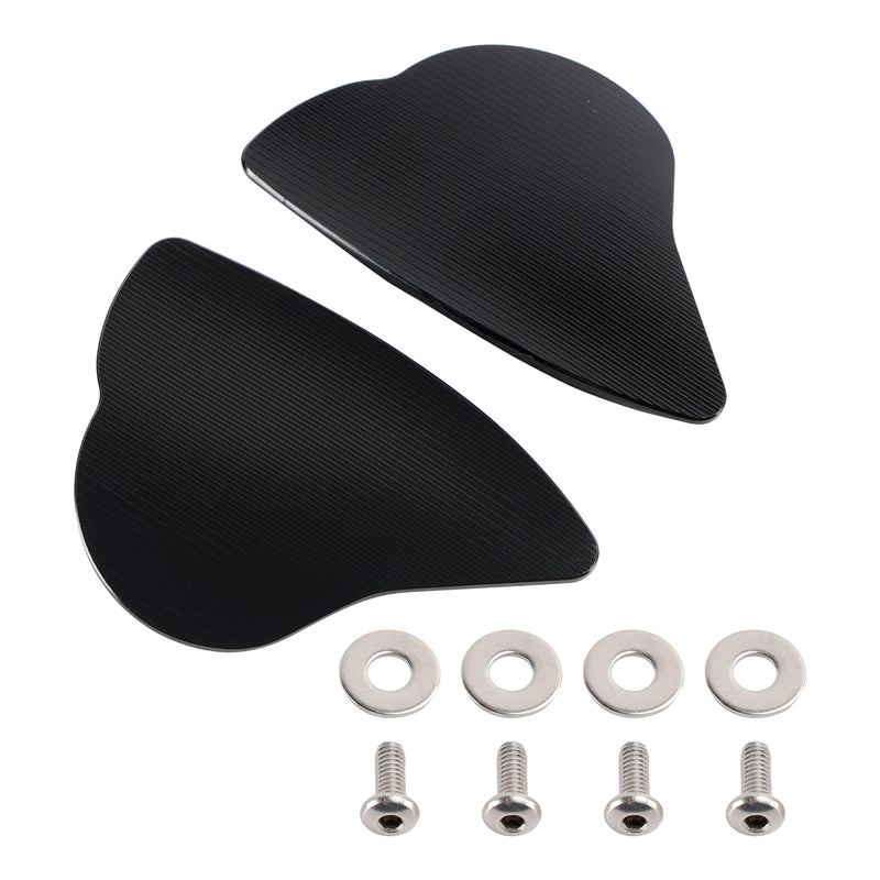 Yamaha YZF-R6 YZF-R7 2017-2024 CNC Aluminum Black Mirror Block Off Plates