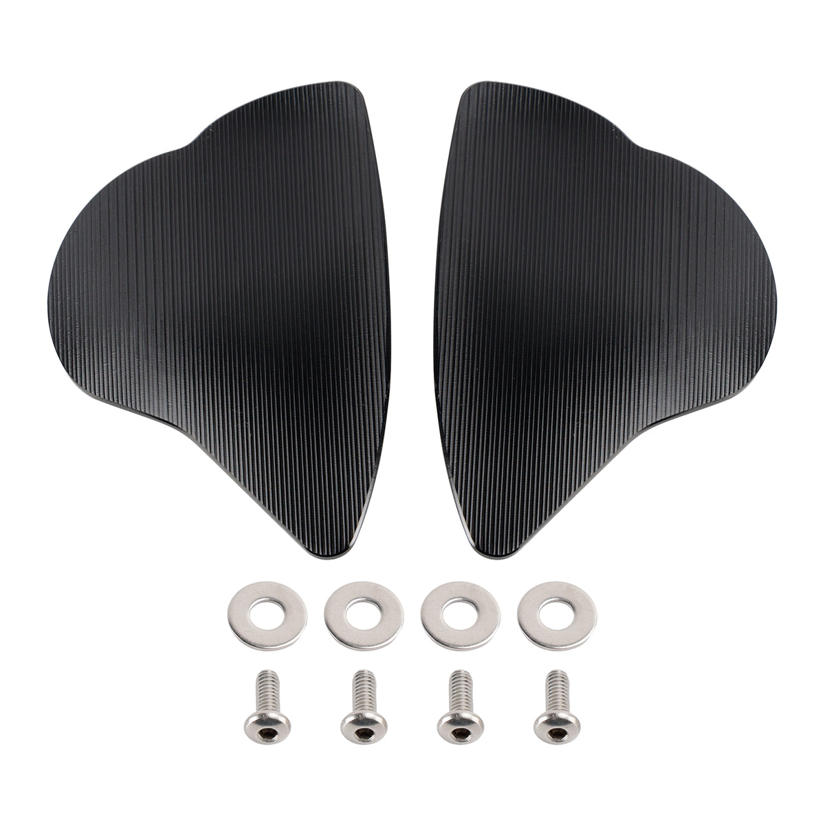 Yamaha YZF-R6 YZF-R7 2017-2024 CNC Aluminum Black Mirror Block Off Plates