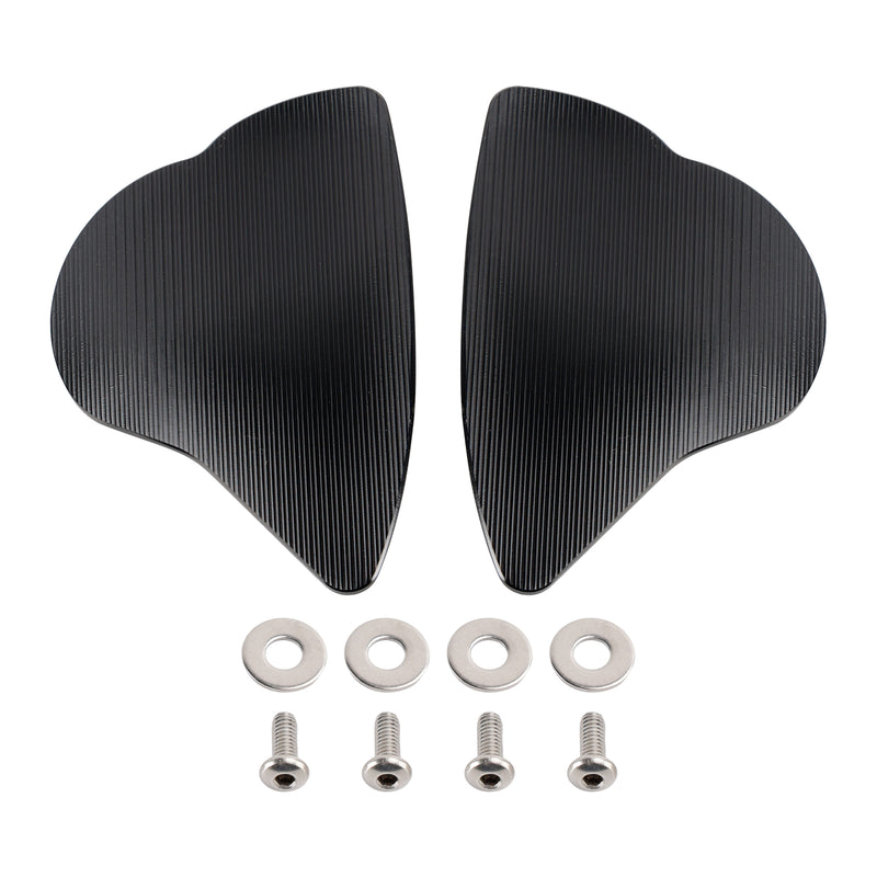Yamaha YZF-R6 YZF-R7 2017-2024 CNC Aluminum Black Mirror Block Off Plates
