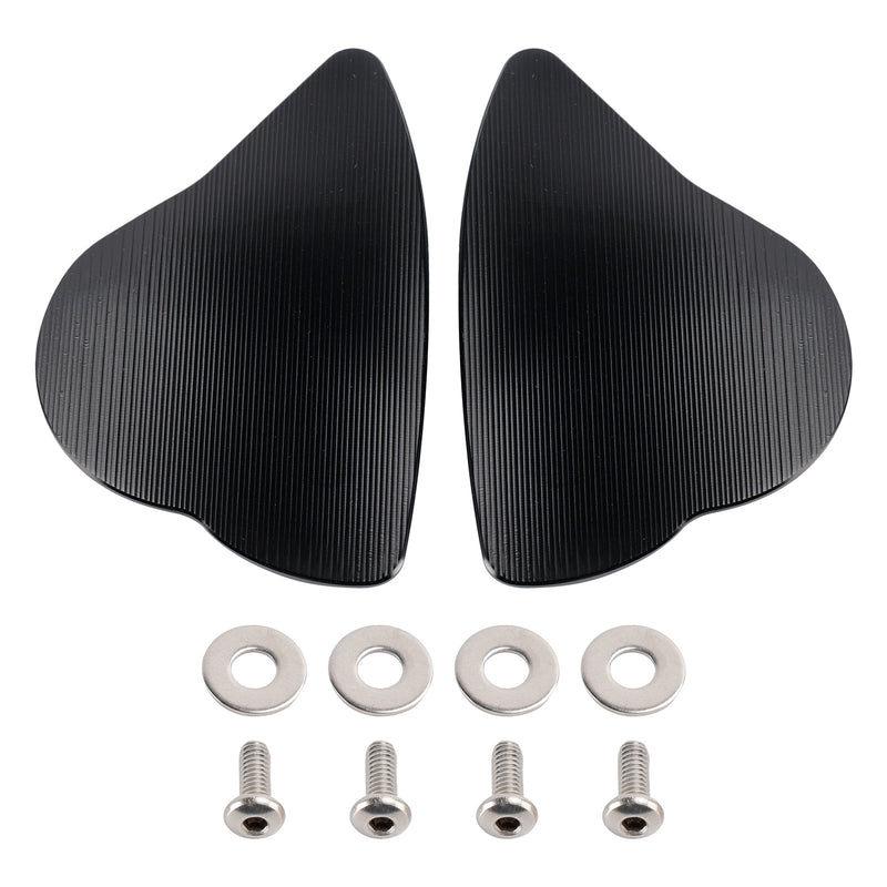 Yamaha YZF-R6 YZF-R7 2017-2024 CNC Aluminum Black Mirror Block Off Plates