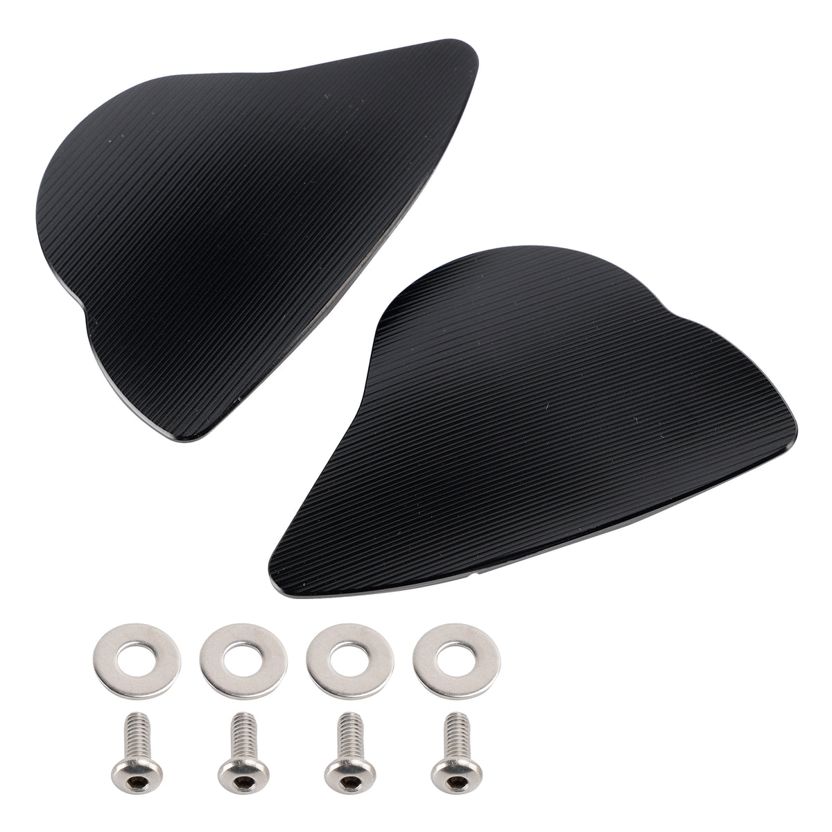 Yamaha YZF-R6 YZF-R7 2017-2024 CNC Aluminum Black Mirror Block Off Plates