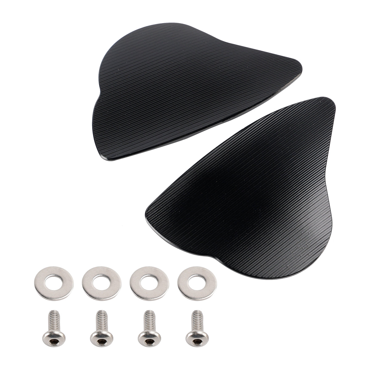 Yamaha YZF-R6 YZF-R7 2017-2024 CNC Aluminum Black Mirror Block Off Plates