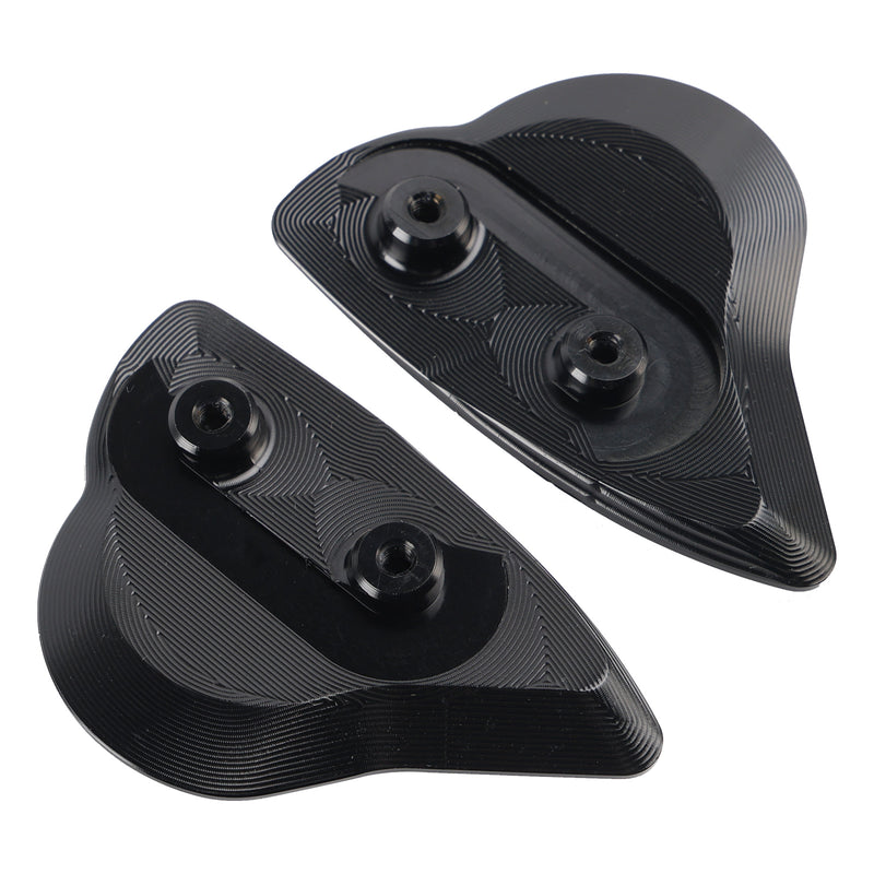 Yamaha YZF-R6 YZF-R7 2017-2024 CNC Aluminum Black Mirror Block Off Plates