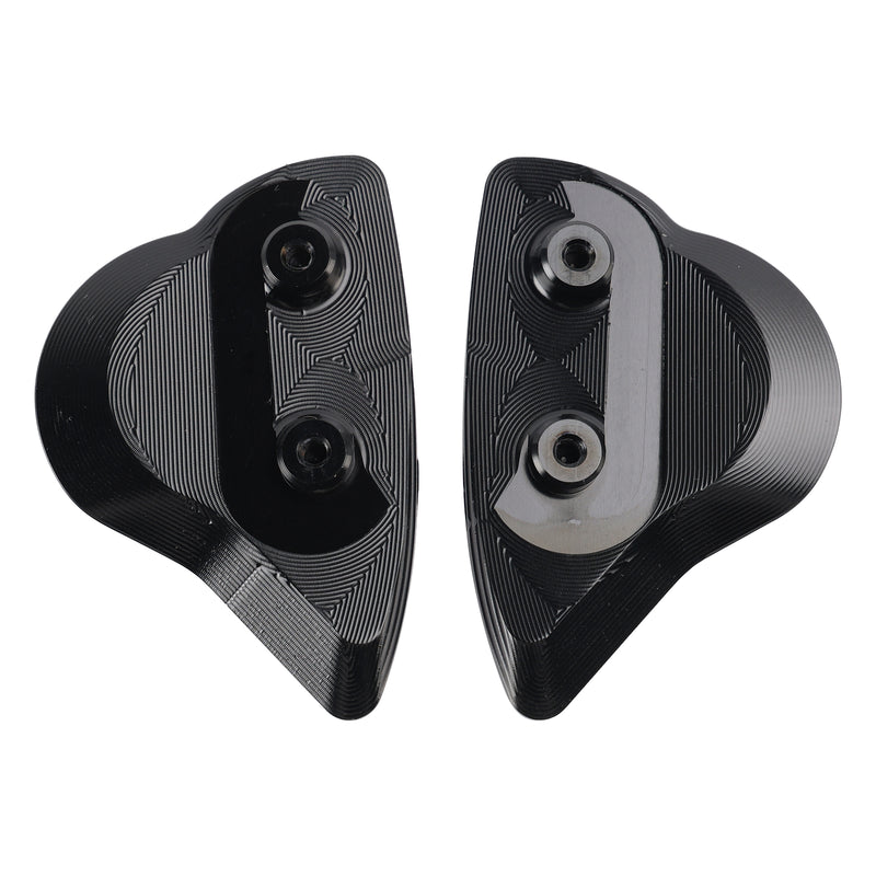 Yamaha YZF-R6 YZF-R7 2017-2024 CNC Aluminum Black Mirror Block Off Plates