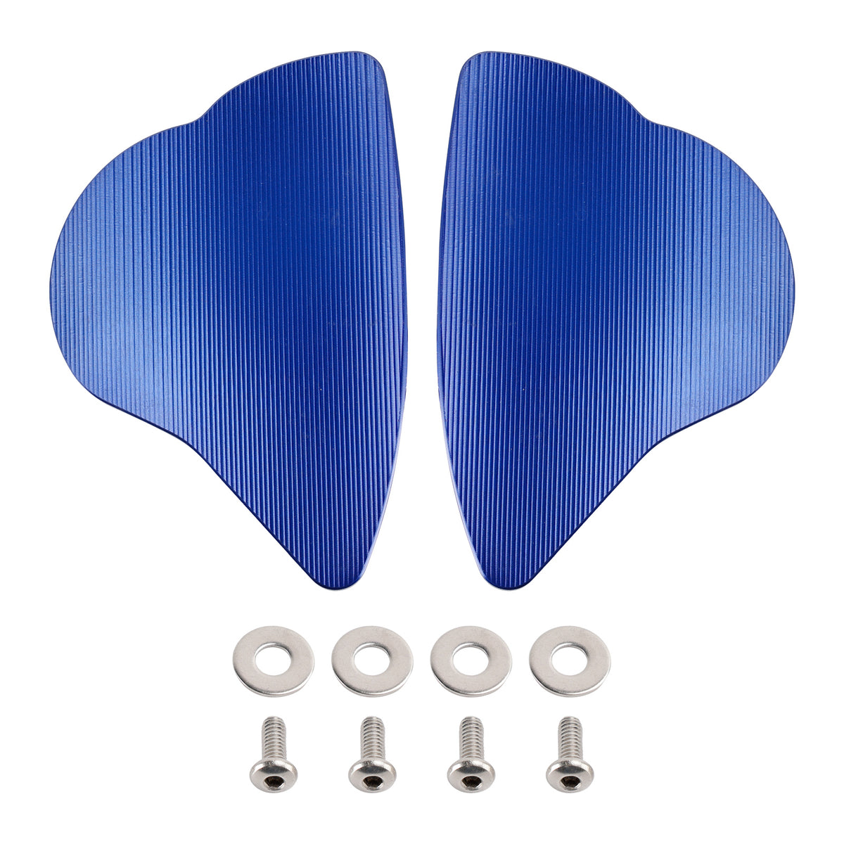 Yamaha YZF-R6 YZF-R7 2017-2024 CNC Aluminum Blue Mirror Block Off Plates