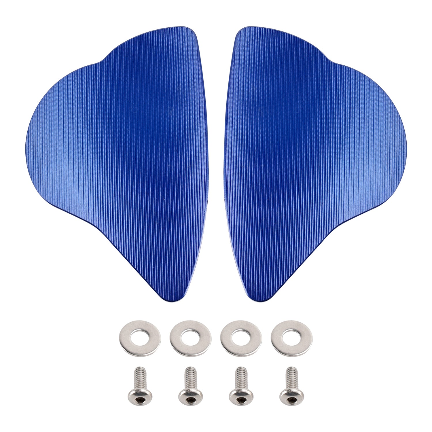 Yamaha YZF-R6 YZF-R7 2017-2024 CNC Aluminum Blue Mirror Block Off Plates