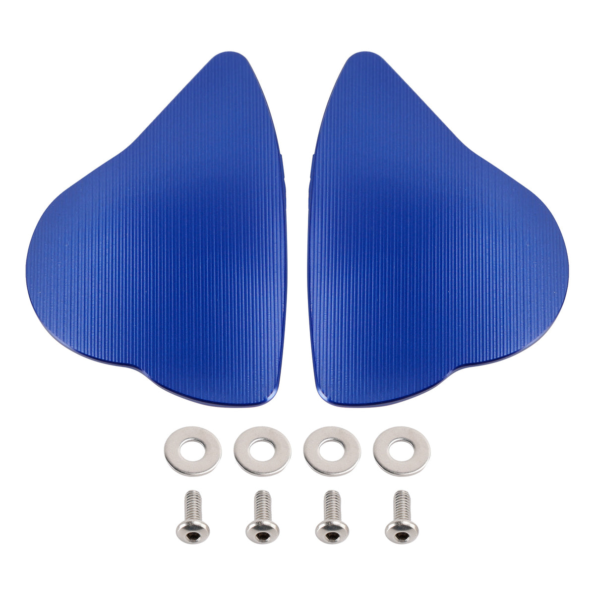 Yamaha YZF-R6 YZF-R7 2017-2024 CNC Aluminum Blue Mirror Block Off Plates