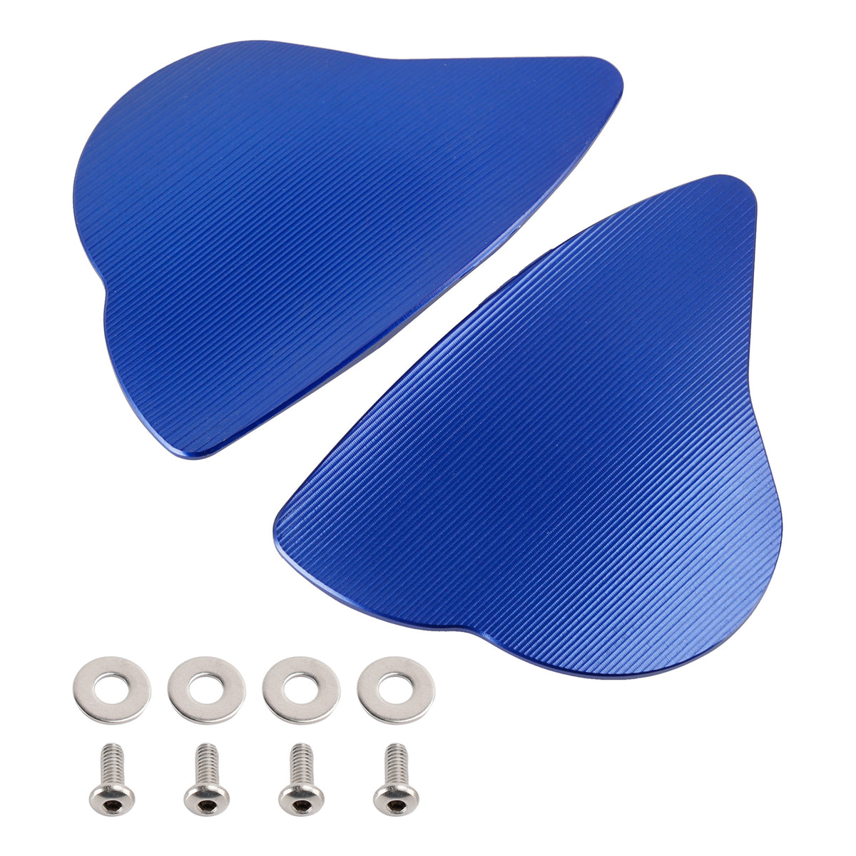 Yamaha YZF-R6 YZF-R7 2017-2024 CNC Aluminum Blue Mirror Block Off Plates
