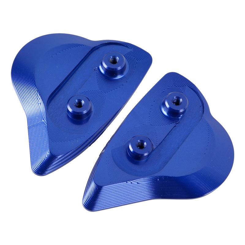 Yamaha YZF-R6 YZF-R7 2017-2024 CNC Aluminum Blue Mirror Block Off Plates