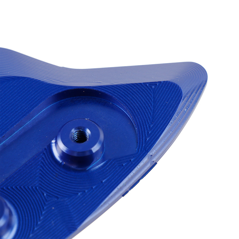 Yamaha YZF-R6 YZF-R7 2017-2024 CNC Aluminum Blue Mirror Block Off Plates
