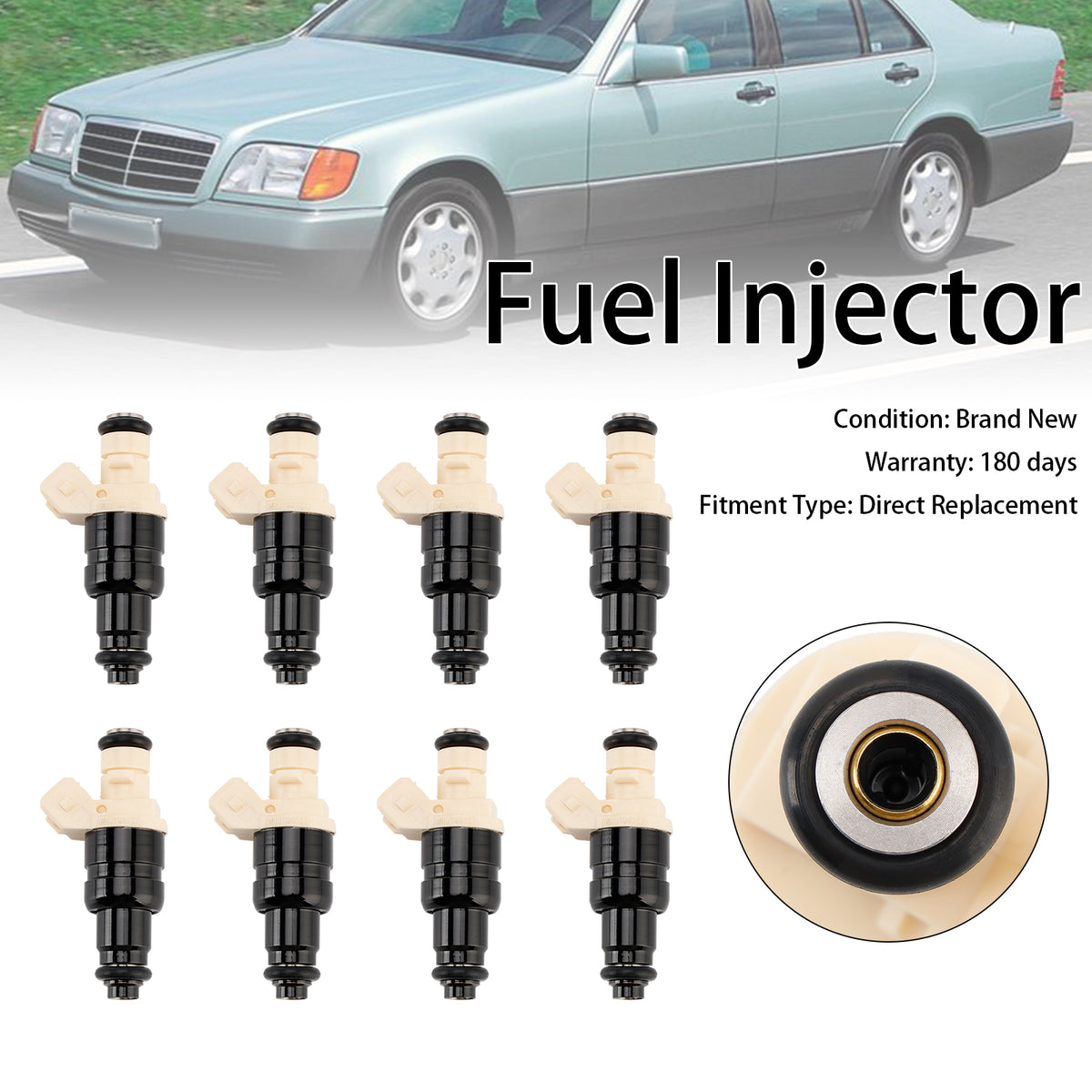 MERCEDES W124 W140 W210 R129 A0000786523 8PCS Fuel Injector 0000788323