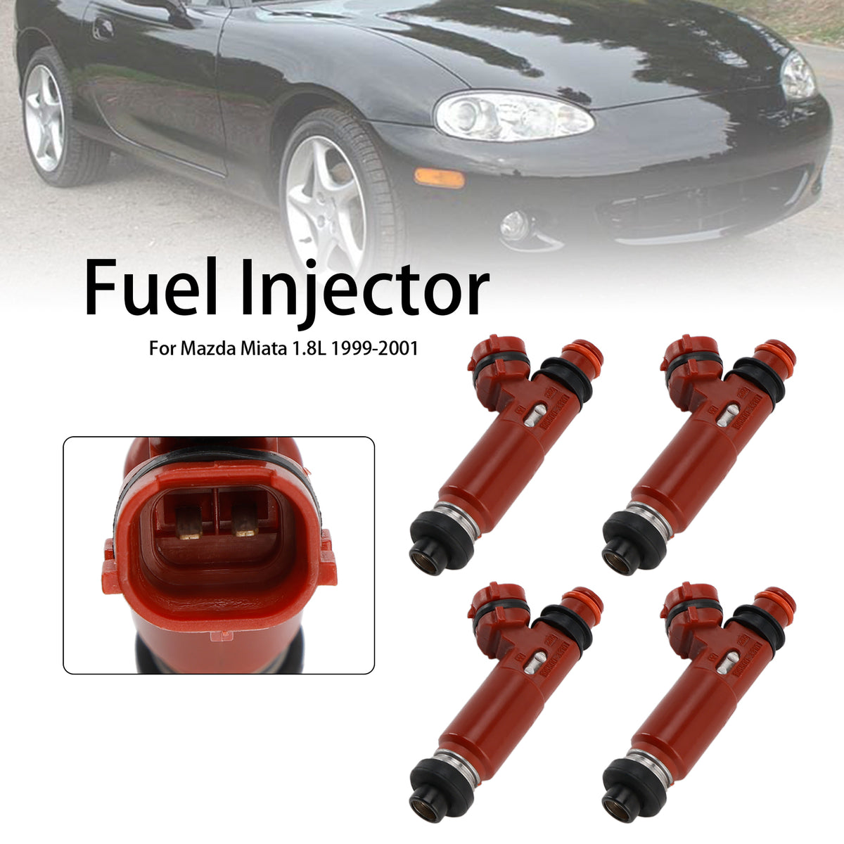 Mazda Miata 1.8L 1999-2001 1955003310 4PCS Fuel Injector 195500-3310