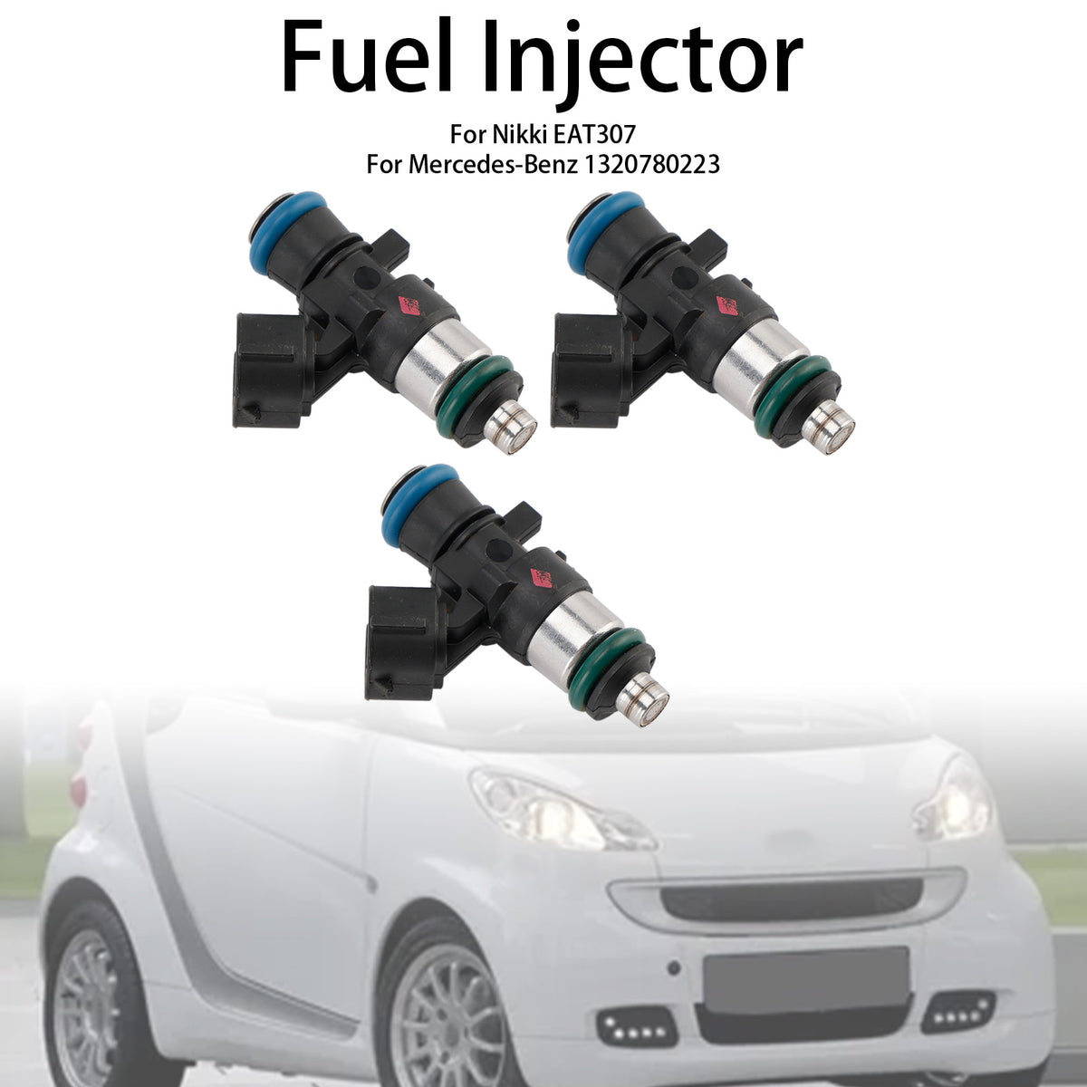 Smart Fortwo 1.0L 2008-2015 1465A129 3PCS Fuel Injector EAT307