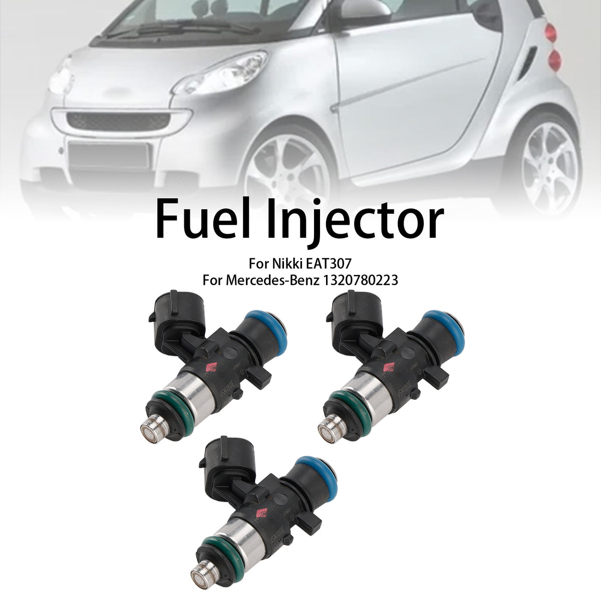 Smart Fortwo 1.0L 2008-2015 1465A129 3PCS Fuel Injector EAT307