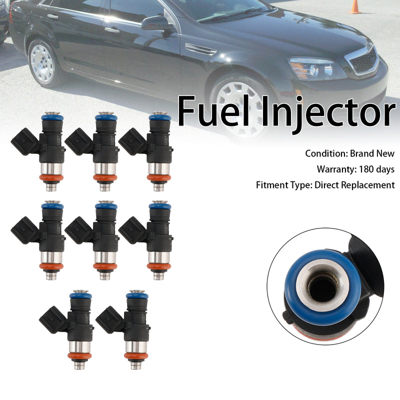 Chevrolet Caprice PPV 6.0L V8 2011-2017 8PCS Fuel Injector 12639221