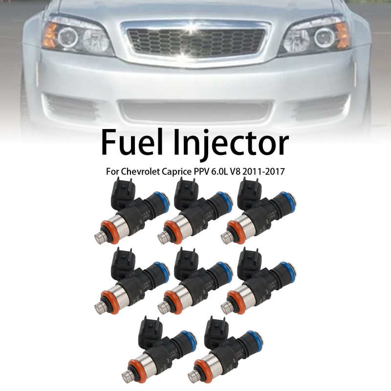 Chevrolet Caprice PPV 6.0L V8 2011-2017 8PCS Fuel Injector 12639221