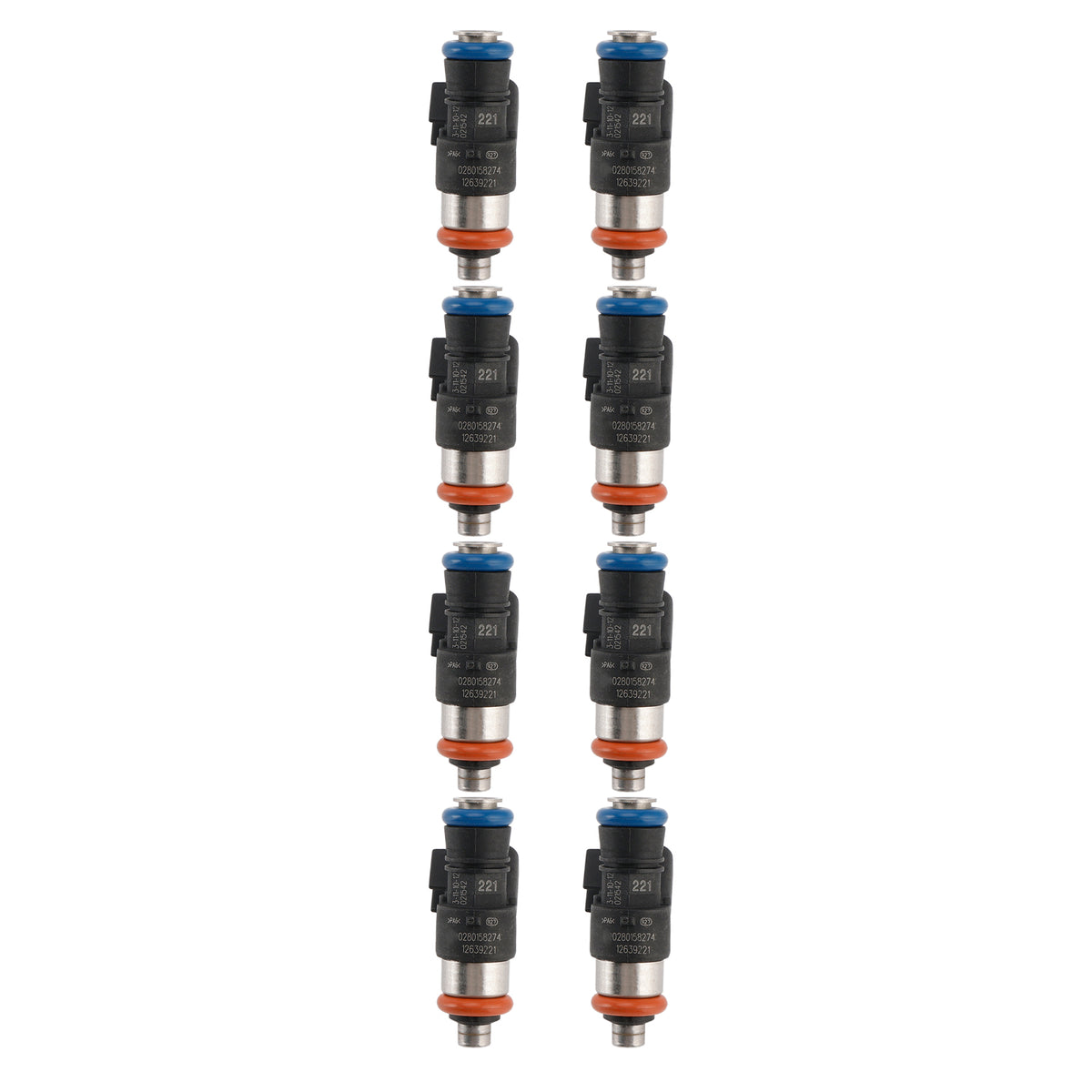 Chevrolet Caprice PPV 6.0L V8 2011-2017 8PCS Fuel Injector 12639221