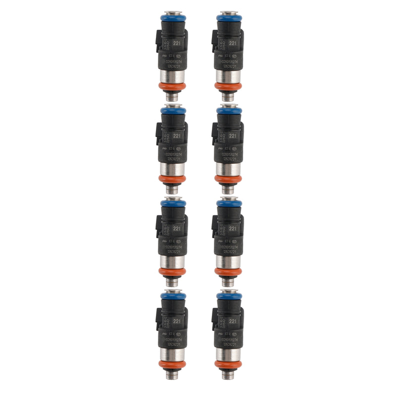 Chevrolet Caprice PPV 6.0L V8 2011-2017 8PCS Fuel Injector 12639221