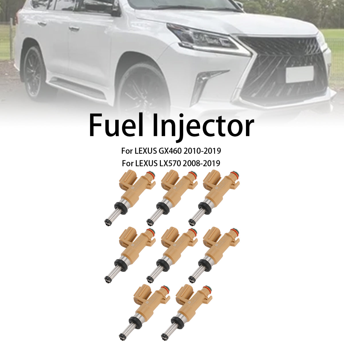 Toyota Tundra Sequoia 4.6L 5.7L 2008-2019 8PCS Fuel Injector 23250-0S020