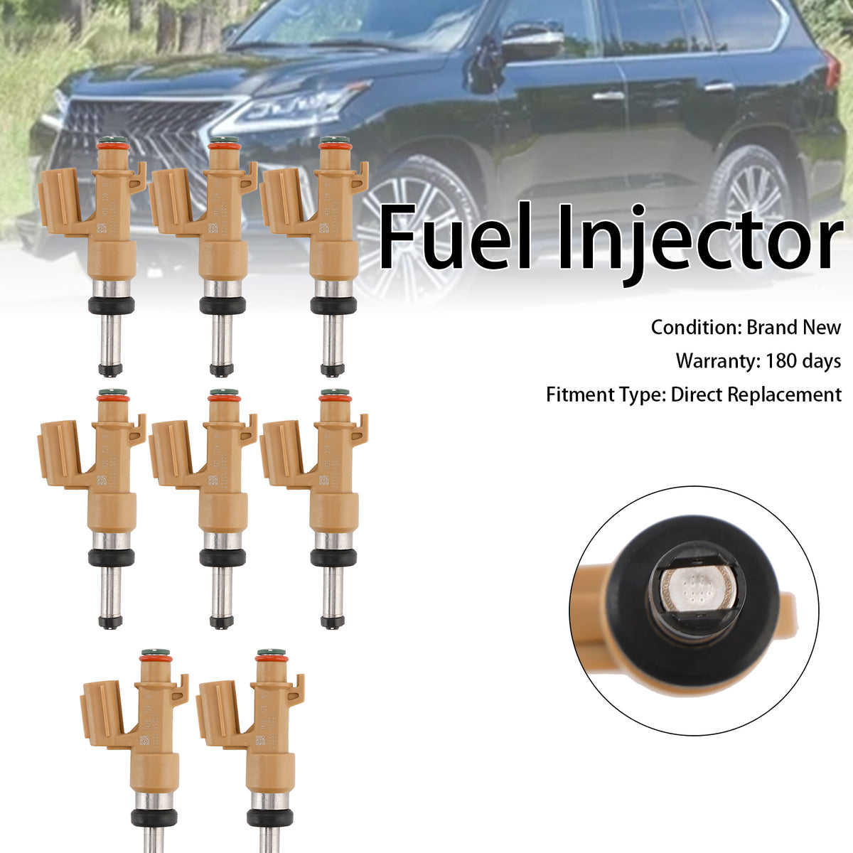 Toyota Tundra Sequoia 4.6L 5.7L 2008-2019 8PCS Fuel Injector 23250-0S020