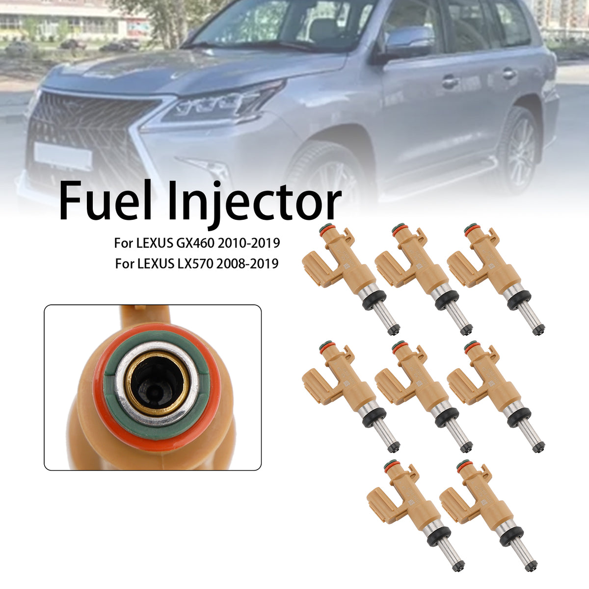 Toyota Tundra Sequoia 4.6L 5.7L 2008-2019 8PCS Fuel Injector 23250-0S020