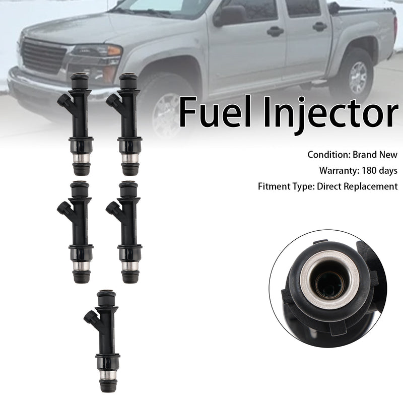 5PCS 12589465 Fuel Injector Fit Hummer H3 Fit Chevrolet Trailblazer Colorado