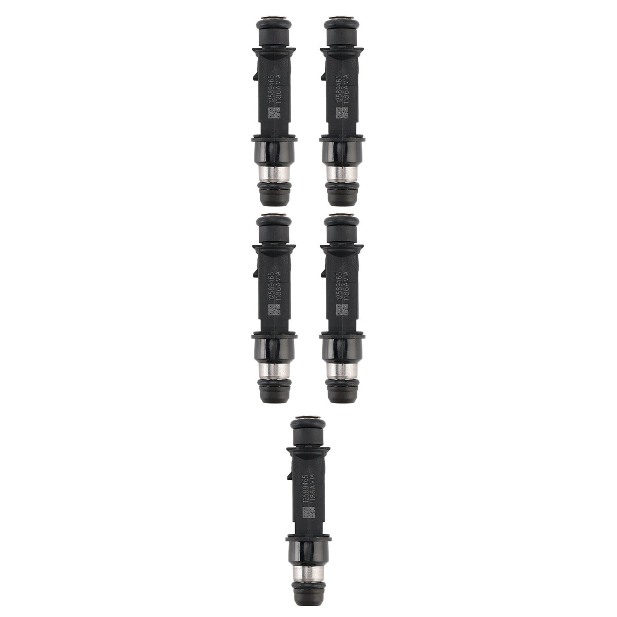 5PCS 12589465 Fuel Injector Fit Hummer H3 Fit Chevrolet Trailblazer Colorado