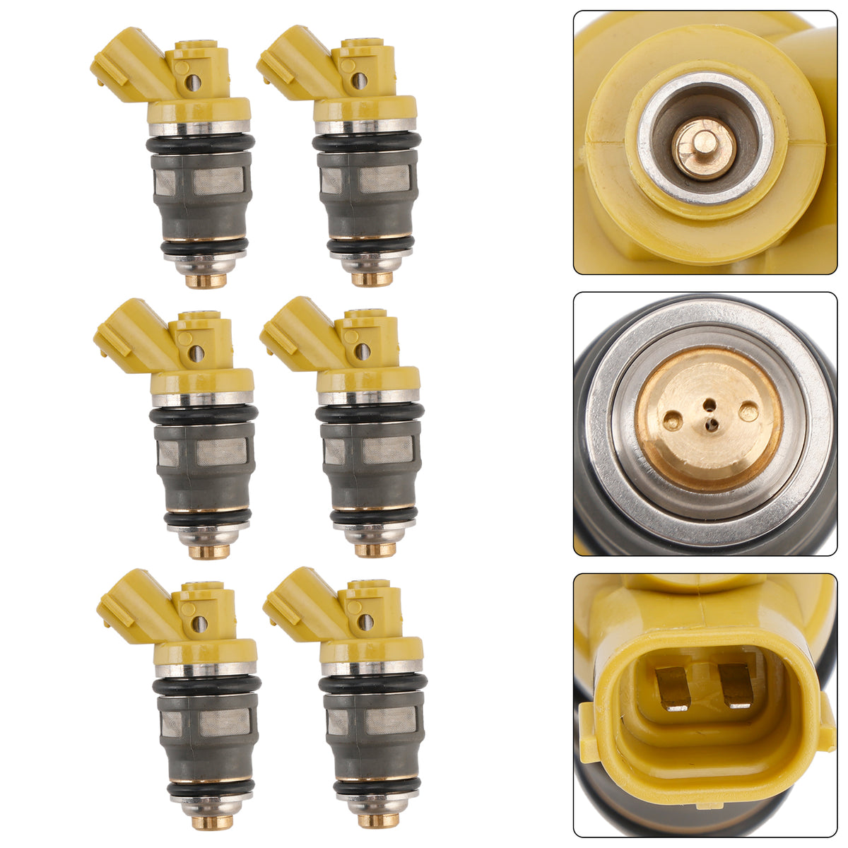 Denso 650CC Fit Toyota Supra JZA80 2JZGTE 2JZ 6PCS Fuel Injector 1001-87091