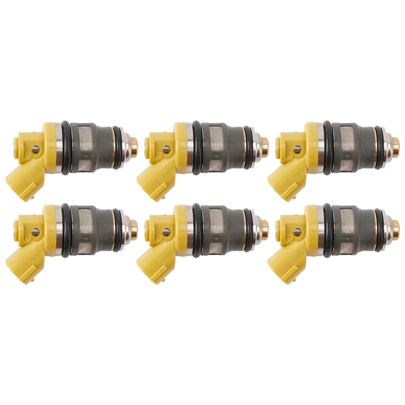 Denso 650CC Fit Toyota Supra JZA80 2JZGTE 2JZ 6PCS Fuel Injector 1001-87091