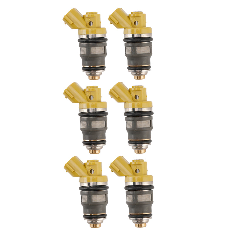 Denso 650CC Fit Toyota Supra JZA80 2JZGTE 2JZ 6PCS Fuel Injector 1001-87091