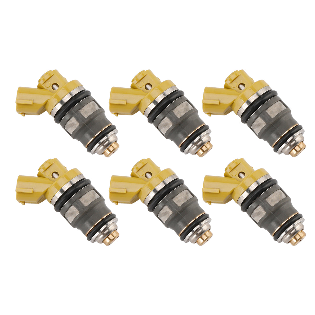 Denso 650CC Fit Toyota Supra JZA80 2JZGTE 2JZ 6PCS Fuel Injector 1001-87091