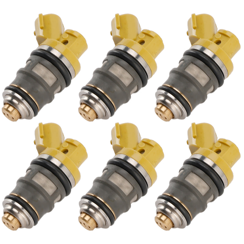 Denso 650CC Fit Toyota Supra JZA80 2JZGTE 2JZ 6PCS Fuel Injector 1001-87091