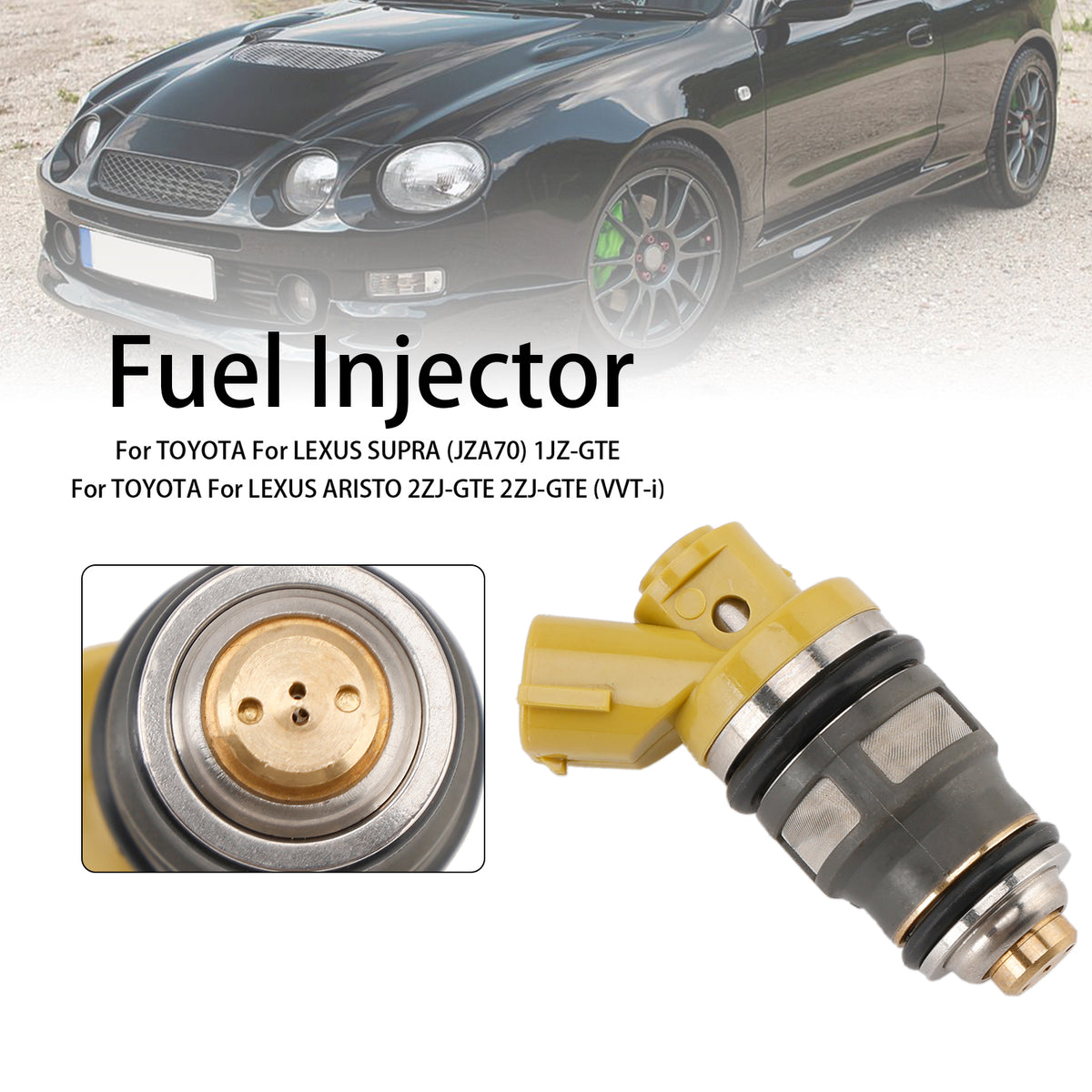 Denso 650CC Fit Toyota Supra JZA80 2JZGTE 2JZ 1PCS Fuel Injector 1001-87091
