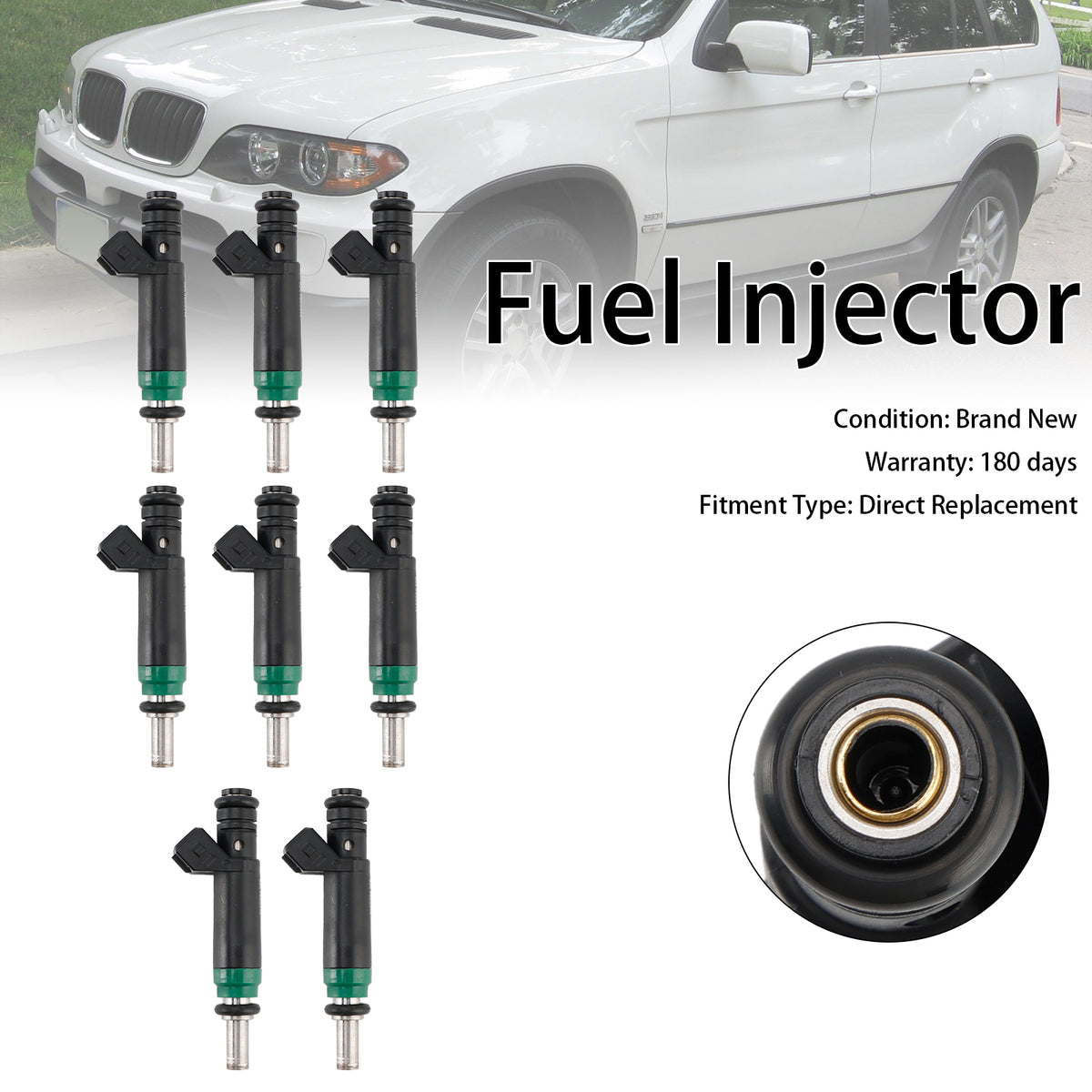 Siemens 2004-2010 FIT BMW X5 745Li/i 645Ci 545i 8PCS Fuel Injector 7525721