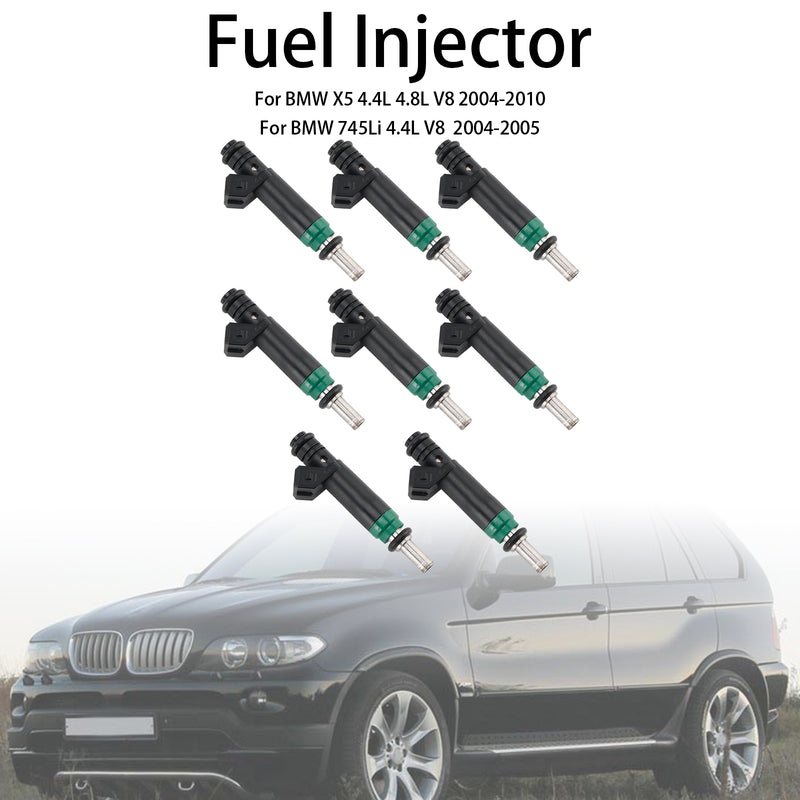 Siemens 2004-2010 FIT BMW X5 745Li/i 645Ci 545i 8PCS Fuel Injector 7525721