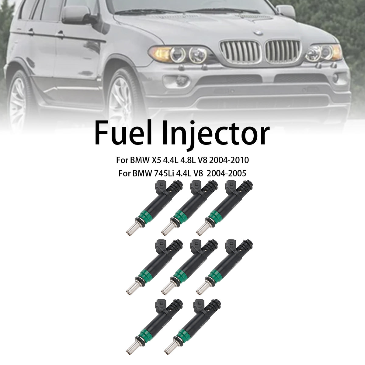 Siemens 2004-2010 FIT BMW X5 745Li/i 645Ci 545i 8PCS Fuel Injector 7525721