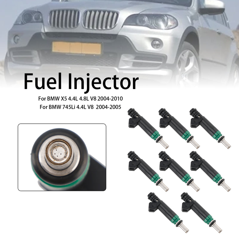 Siemens 2004-2010 FIT BMW X5 745Li/i 645Ci 545i 8PCS Fuel Injector 7525721
