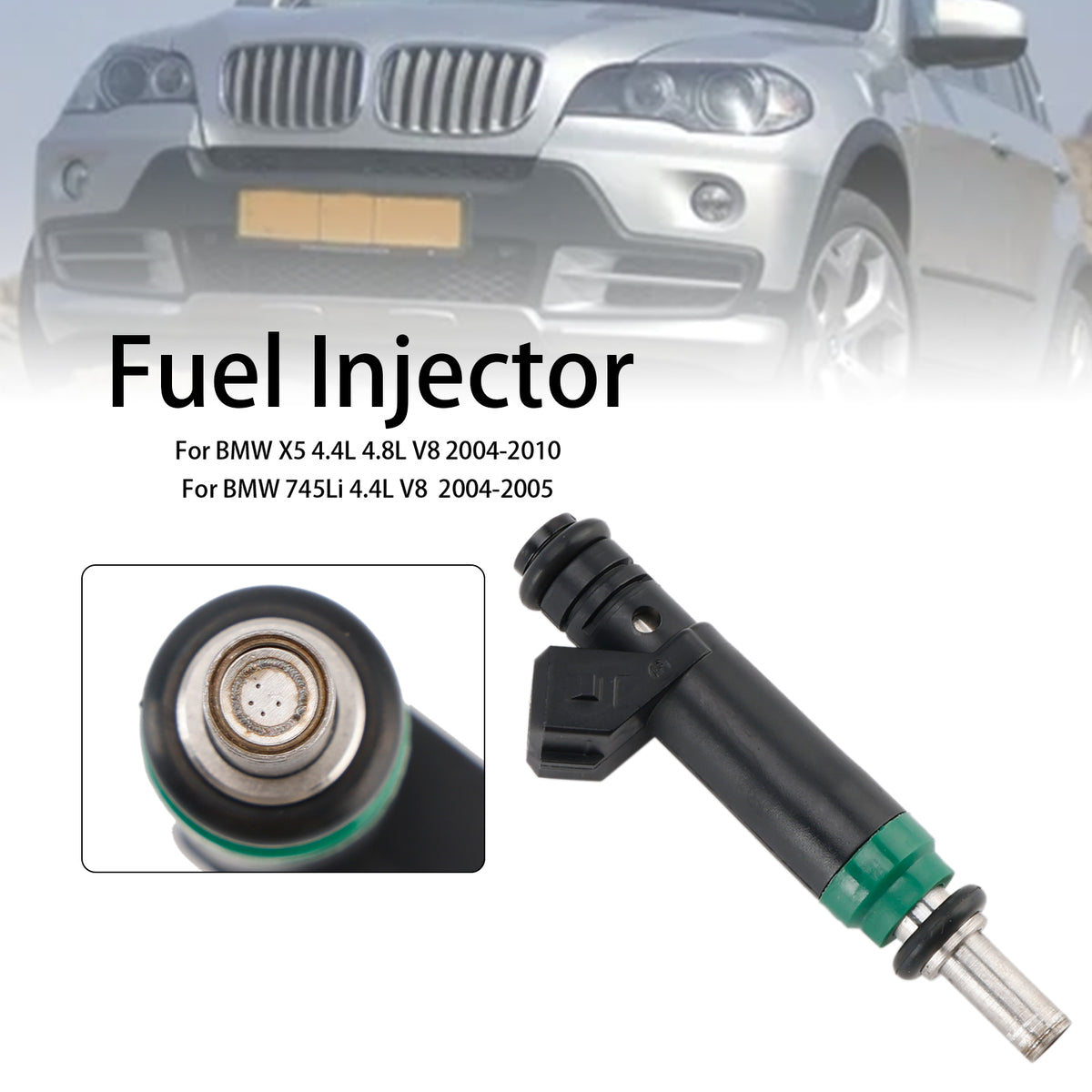 Siemens 2004-2010 FIT BMW X5 745Li/i 645Ci 545i 1PCS Fuel Injector 7525721
