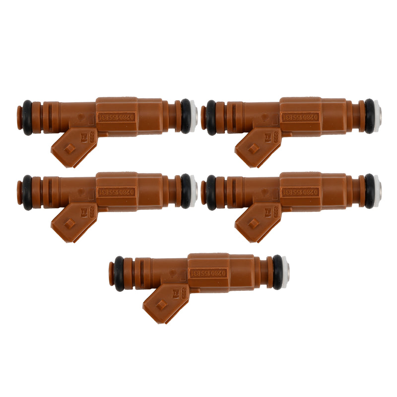 Volvo S60 S80 C70 XC90 2.4L 2.5L 1998-2009 5PCS Fuel Injector 0280155831