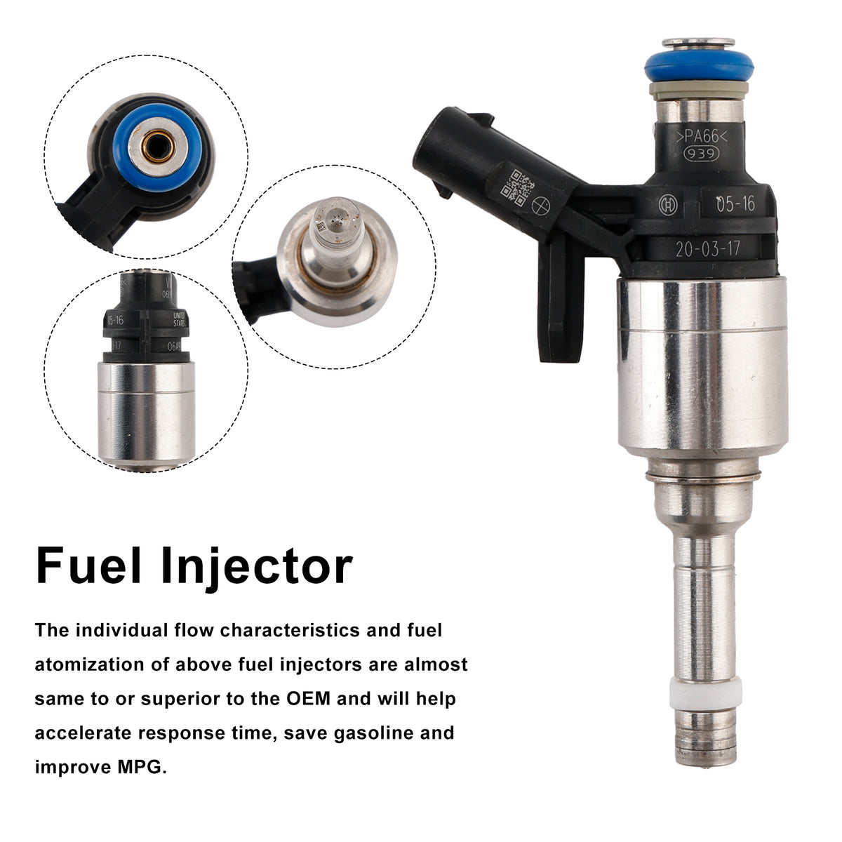 VW Beetle Golf Jetta Tiguan 2.0L 06A906036Q 1PCS Fuel Injector 0261500792