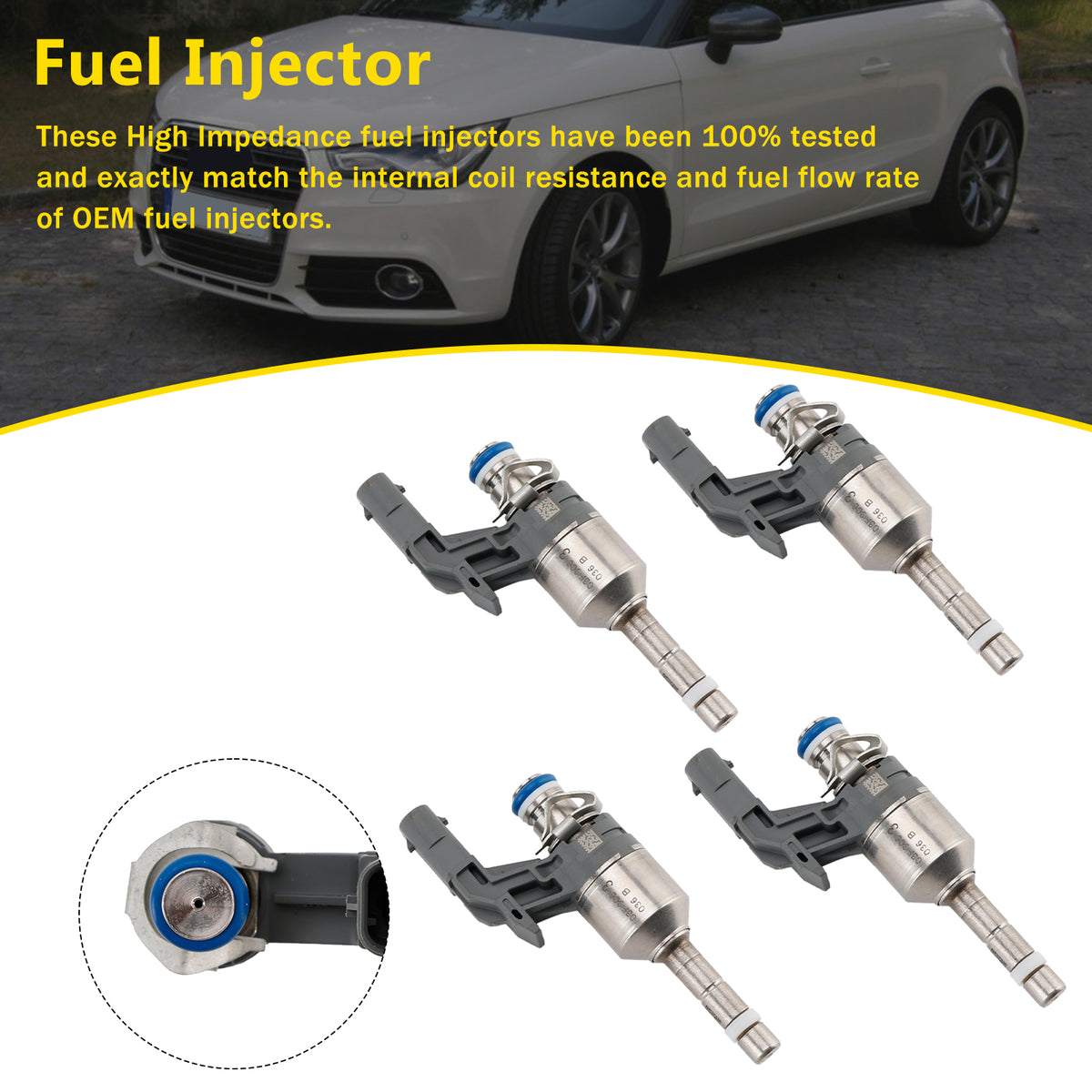 Audi A1 A3 Fit VW Beetle Golf 6 1.2 TSI/TSFI 4PCS Fuel Injector 03F906036B