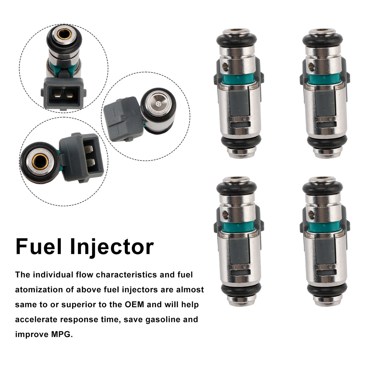 Renault Clio Espace Kangoo Laguna Megane 4PCS Fuel Iniector IWP042