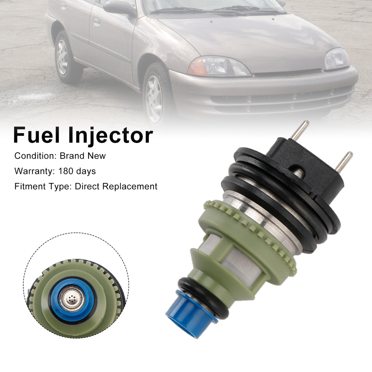 Geo Metro Fit Suzuki Swift 1.0L 195500-2160 1PCS Fuel Injector 0280150661