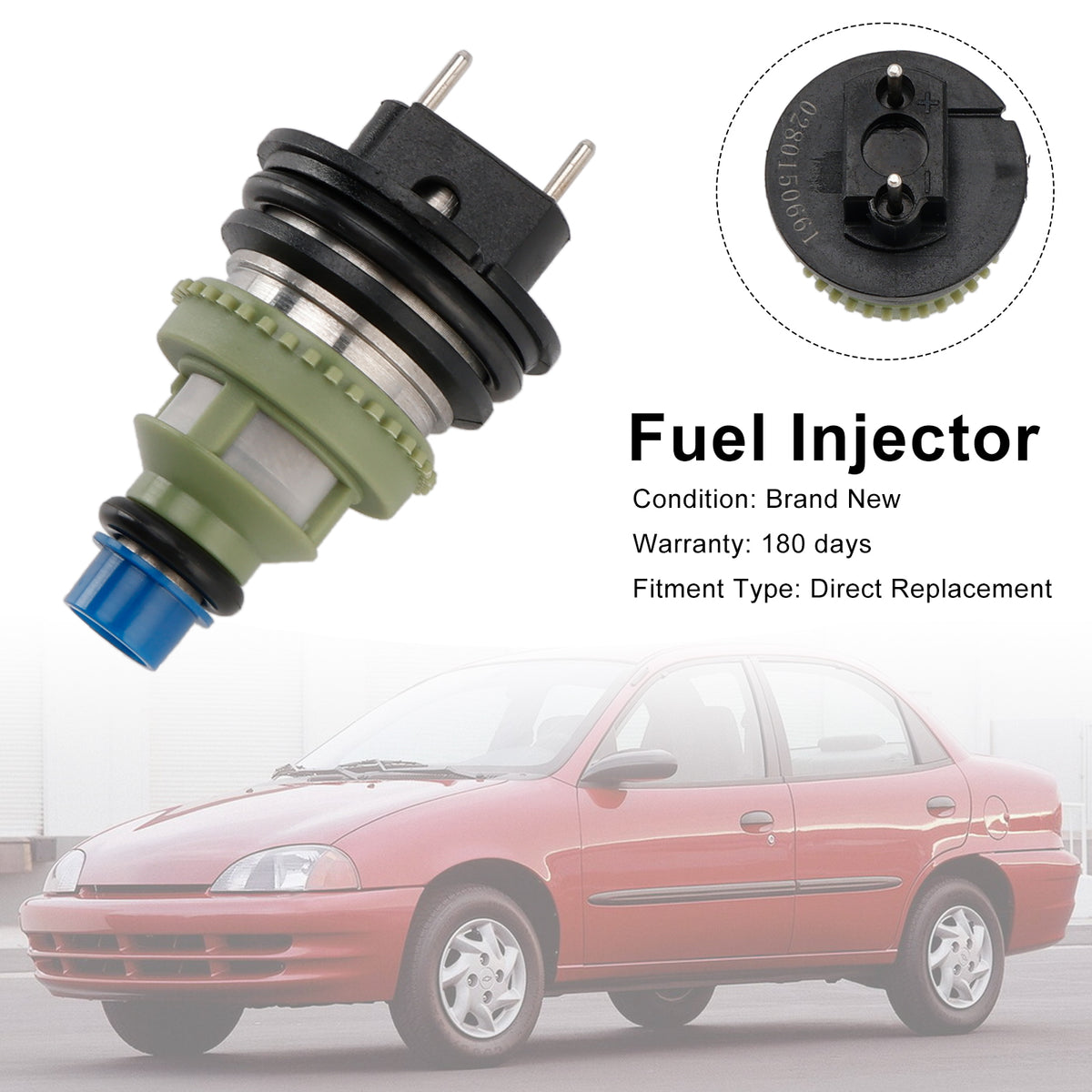 Geo Metro Fit Suzuki Swift 1.0L 195500-2160 1PCS Fuel Injector 0280150661