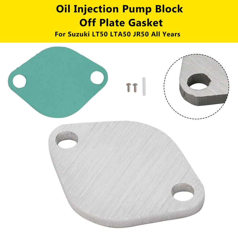 Suzuki LT50 LTA50 JR50 All Years Oil Injection Pump Block Off Plate Gasket