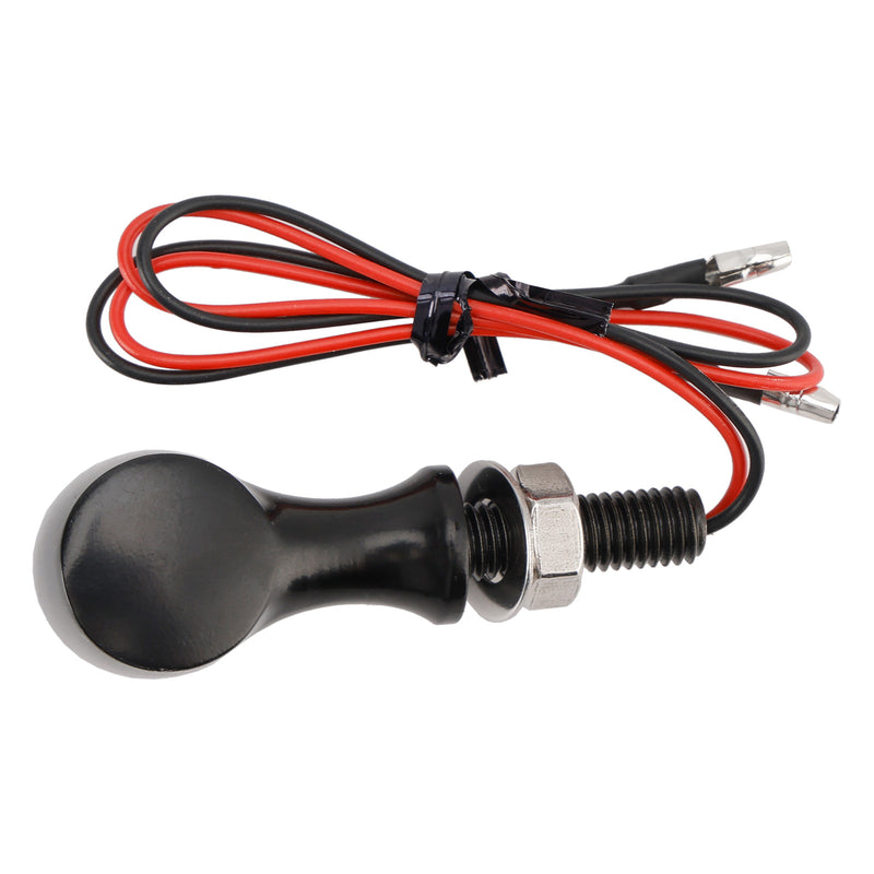 Suzuki Black 12V LED Turn Signal Indicator Light 8mm Universal Motorcycle