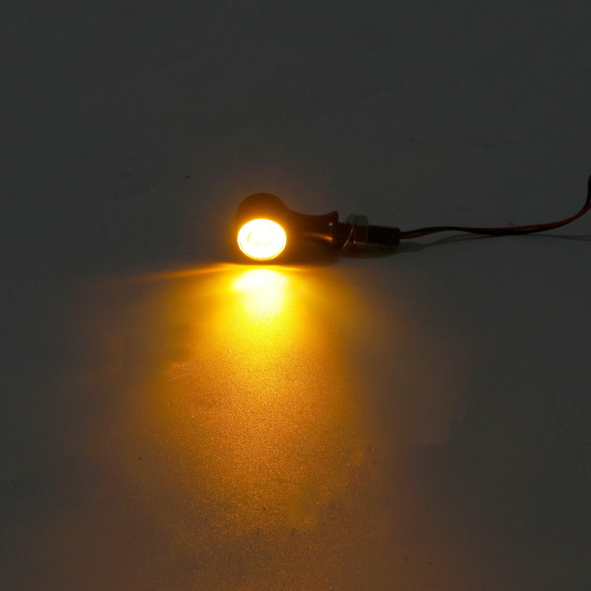 Suzuki Black 12V LED Turn Signal Indicator Light 8mm Universal Motorcycle