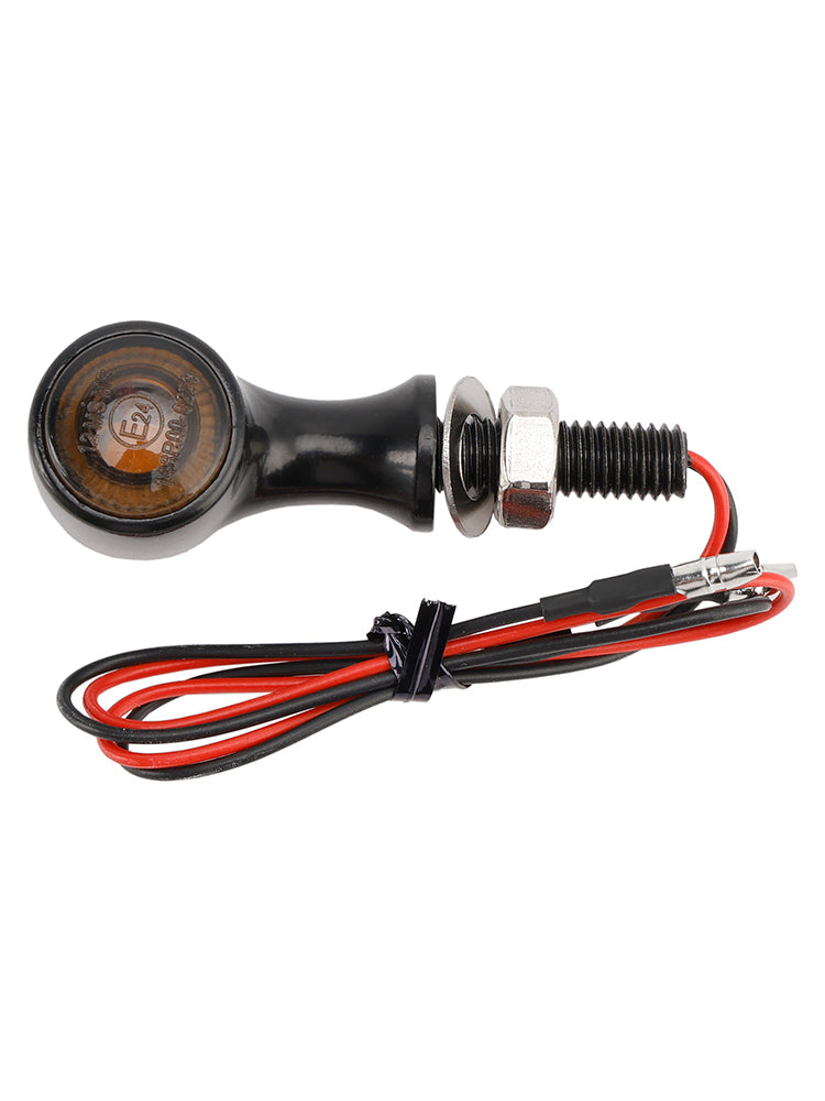 Suzuki Black 12V LED Turn Signal Indicator Light 8mm Universal Motorcycle