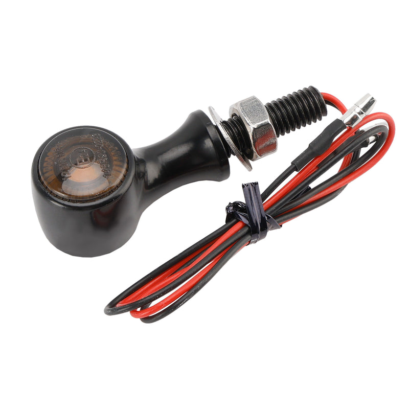 Suzuki Black 12V LED Turn Signal Indicator Light 8mm Universal Motorcycle