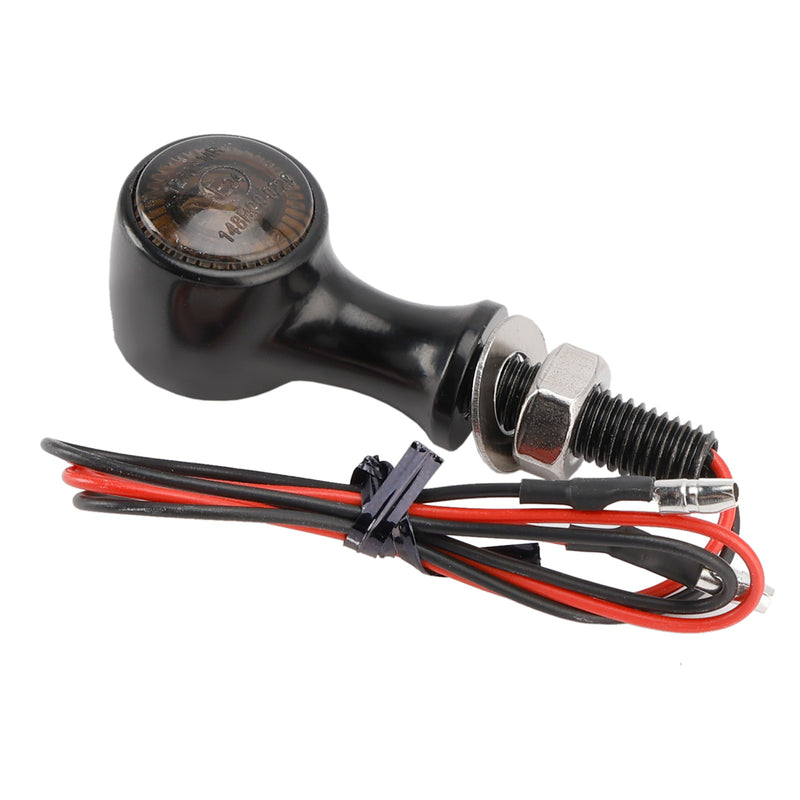 Suzuki Black 12V LED Turn Signal Indicator Light 8mm Universal Motorcycle